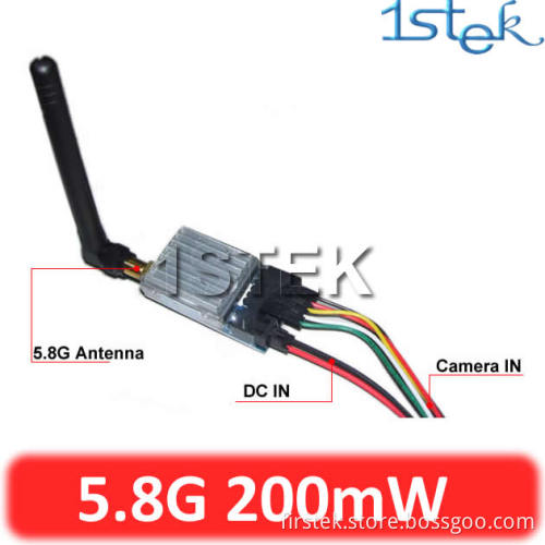 5.8Ghz FPV Video AV TX 400mW 4.0Km For RC Plane